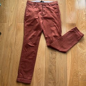 Banana Republic Fulton Chinos terracotta cotton 31x32